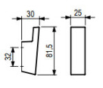 Tulip Nábytkový věšák Xin ořech, 1 ks