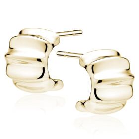 LUNICA Stříbrné náušnice NOVA GOLD 0954