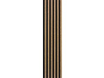Akustický panel – Černá / dub světlý 270 × 30 cm