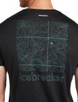 ICEBREAKER Mens 125 Cool-Lite Sphe SS Tee Trail, Black velikost: M