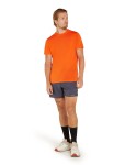 Pánské merino tričko s krátkým rukávem ICEBREAKER Mens 125 Cool-Lite Sphere III SS Tee, Blaze velikost: L