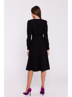 Rozšířené šaty S378 černé - Stylove S
