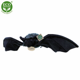 Plyšový netopýr černý, 16 cm, ECO-FRIENDLY
