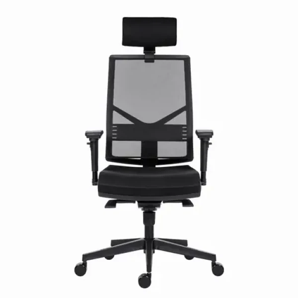 Powerton Marie černá / Kancelářské ergonomické křeslo / nosnost 130 kg (MKWPMAKBCBBA)