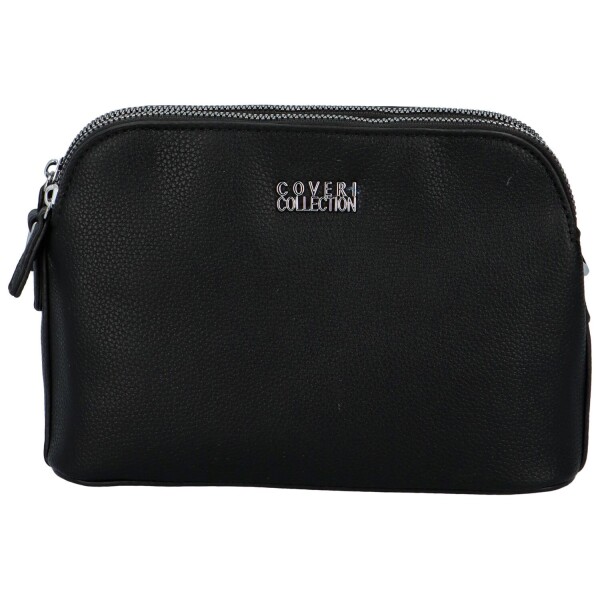 Pevná malá dámská koženková crossbody Rompo, černá