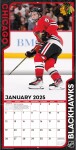 JF Turner Kalendář Chicago Blackhawks NHL Connor Bedard 2025 Wall Calendar