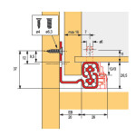 HETTICH 45287 Quadro V6 350 mm EB20 SiSy L+P (104607)