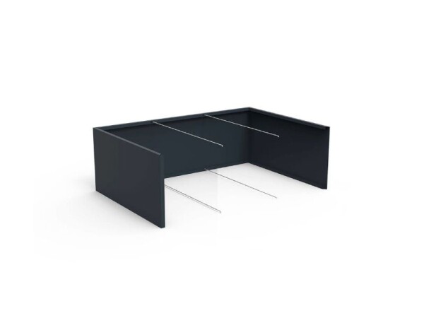 Ocelový květináč – Herstera Garden Cube 750 l