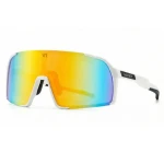 VeyRey Dětské sportovní sluneční brýle Wegub bílá obruba zlatá skla (8596545422213)