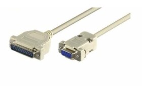MicroConnect sériový kabel RS-232, D-SUB 25-pin (M) - D-SUB 9-pin (F) 3m šedá (IBM029)