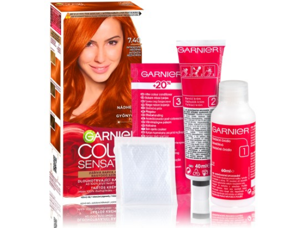 Garnier Color Sensation barva na vlasy intenzivní měděná 7.40