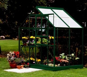 Skleník z čirého kaleného skla Vitavia Venus 2500, sklo 3 mm (zelený)