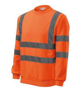 HV Essential mikina unisex fluorescenční oranžová 2XL