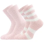 BOMA Ponožky dámské žinylkové SVĚTLANA 2pack SVĚTLE RŮŽOVÉ 35-41 118605