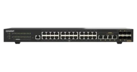 QNAP QSW-M2130-4C2S24T / Switch / 24x 2,5GbE RJ45 / 2x 10GbE SFP+ / 4x 10GbE combo / L2 řízený (QSW-M2130-4C2S24T)