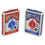 Bicycle Rider Back Jumbo Poker modré