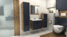 FRONTI Koupelnová sestava TERNI A grafit mat + dub artisan