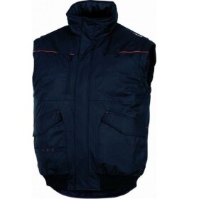 Vesta zimní VIBORG, černá, 100% polyester povlekaný PVC