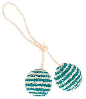 TRIXIE Hračka míčky sisal s catnipem / Pro kočky / O 4,5 cm / 2 ks (G13-4077)
