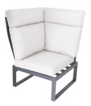 ROJA ANNECY rohová hliníková souprava