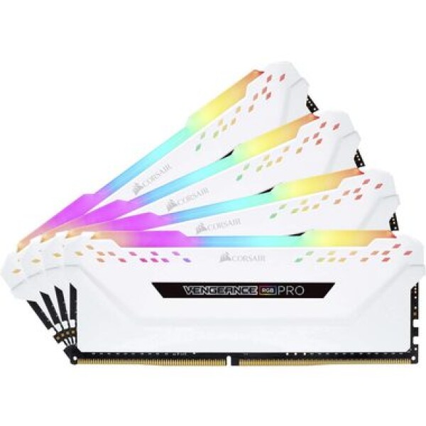 Corsair VENGEANCE RGB PRO 32GB bílá / 4x8GB / DDR4 / 3600MHz / PC4-28800 / CL18-19-19-39 / 1.35V / XMP2.0 (CMW32GX4M4C3600C18W)