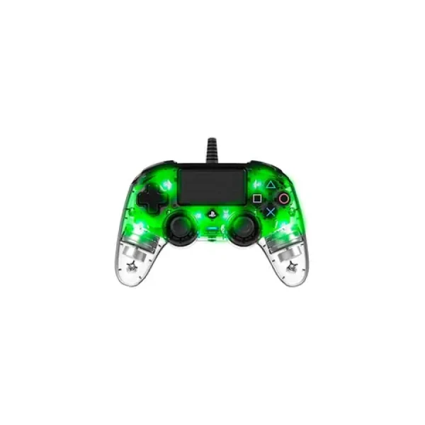 Nacon Wired Compact Controller průhledná zelená / ovladač pro PlayStation 4 (PS4OFCPADCLGREEN)