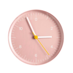 HAY Nástěnné hodiny Pink Recycled, růžová barva