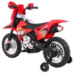 Mamido Dětská elektrická motorka Cross Force červená