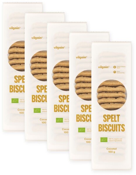 Vilgain Špaldové sušenky BIO – 5× kokos 100 g