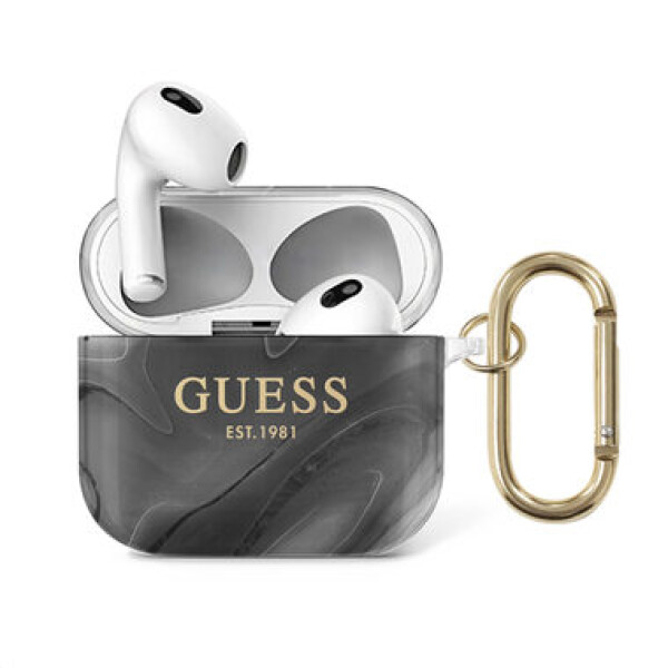 Guess TPU Shiny Marble Pouzdro pro Apple AirPods 3 GUA3UNMK