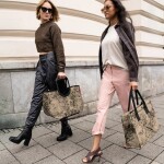 Nákupní taška Reisenthel Loopshopper L Jacquard brown