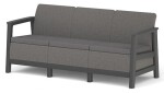 Keter SCANDI LINEA 3 SEATER SOFA - Mountain Grey/Grafit