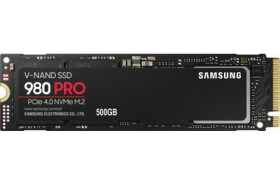 SAMSUNG 980 PRO 500GB / SSD / M.2 NVMe PCI-E 4.0 / MLC / R:6900 MBps / W:5000 MBps / IOPS: 800K1000K / MTBF 1.5mh / 5y (MZ-V8P500BW)