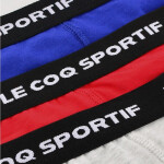 Le Coq Sportif pánské boxerky 3PAK červené šedé tmavě modré XL