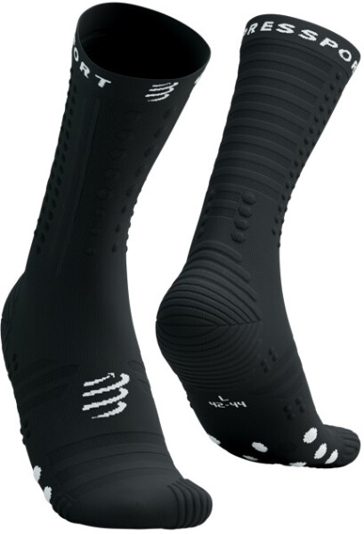 Běžecké kompresní ponožky Compressport Aero Socks 2.0 - Black/White Velikost: EU 42-44