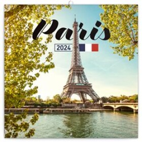 Kalendář 2024 poznámkový: Paříž, 30 × 30 cm
