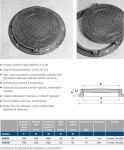 MIDAS Poklop A15 do1,5t DN 600 kruh, kompozit h=40mm, uzam. 2x šroub,ID650/OD780mm p1847