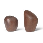 Ferm Living Solnička a pepřenka Cairn Dark Ash Wood, hnědá barva, dřevo