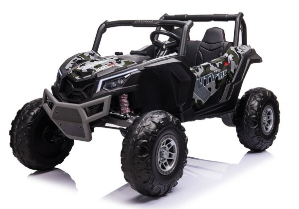 Mamido Dětské elektrické auto Buggy UTV-MX 4x4 LCD MP4 lakované maskáčové