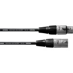 Omnitronic 30220903 XLR propojovací kabel [1x XLR zástrčka 3pólová - 1x XLR zásuvka 3pólová] 3.00 m červená