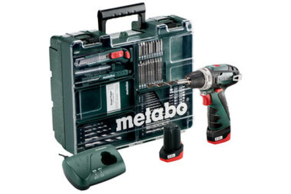 Metabo PowerMaxx BS Basic / Aku Šroubovák / 10.8V / 2x 2.0Ah / Li-Ion / 10mm sklíčidlo / 1400 ot-min / 34Nm (600080880)