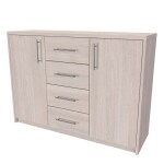 Nábytek Mikulík Komoda AURA 2 - hl. 43 cm ROZMĚR: (š/v/h) 100 x 86 x 43 cm