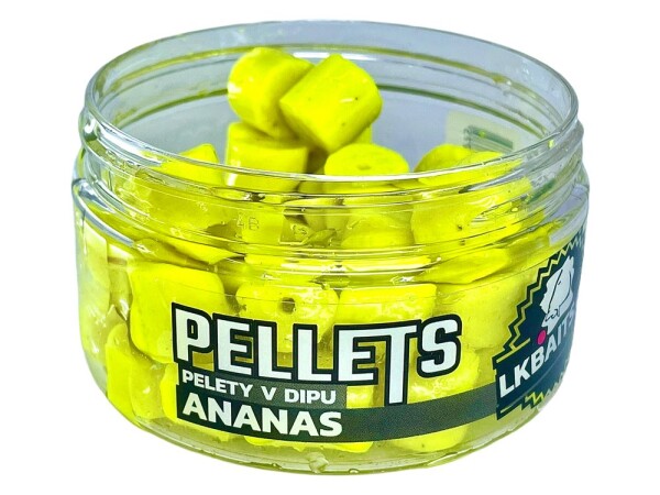 LK Baits Pelety v dipu Ananas 60g,LK Baits Pelety v dipu Ananas 60g