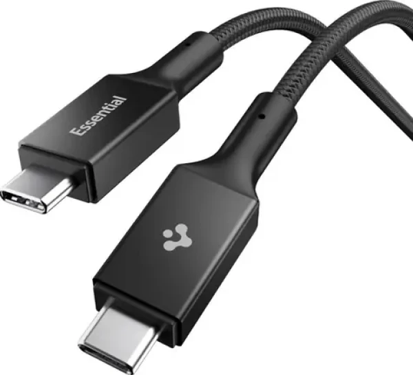 Spigen EB24015CC Essential USB C na USB C 240W kabel 1.5m černá / USB 4.0 (ACA10423)