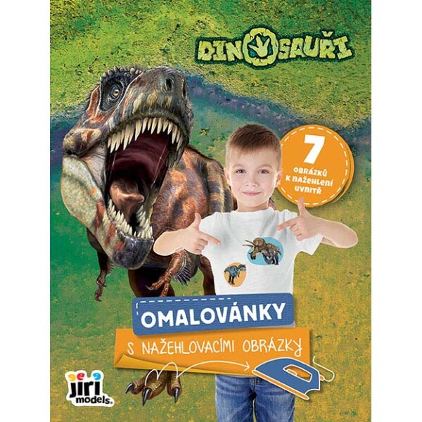 Jiri Models Jiri Models, 4060-4, omalovánky s nažehlovacími obrázky, Dinosauři