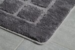 RIDDER - DELHI Koupelnová předložka 50x80cm s protiskluzem, 100% polyester, tmavě šedá 1712300
