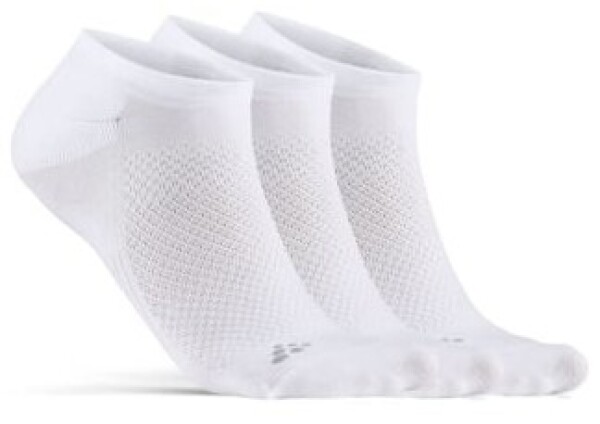 Craft CORE DRY FOOTIES 3 PAIR 1910638-900000 bílé - Běžecké ponožky CRAFT CORE Dry Footies 5-pack - bílá Velikost textilu: 43-45