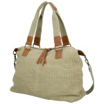 Stylová textilní kabelka na rameno Sofie, světle zelená