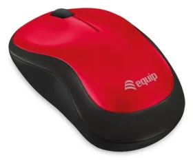 Equip Komfort myš červená / Myš / bezdrátová / optická / USB nano přijímač / 1200 DPI / oboustranná (245113)
