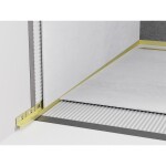 MEXEN - Line-B spádová lišta nástěnná 180 cm levá, zlato 185002180L
